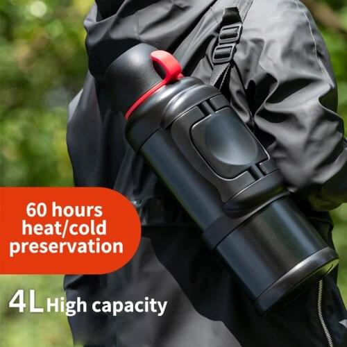 Insulation Pot Stainless Steel Kettle Thermos Large Capacity Thermos Jug Portable Outdoor Travel Camping Hot Cold Water Bottle