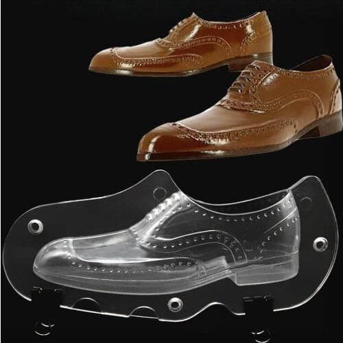 Leather Men Shoe Plastic Chocolate Mold 3D Candy Cake Molds Cake Decorating Tools DIY Home Baking Sugar Craft Accessories