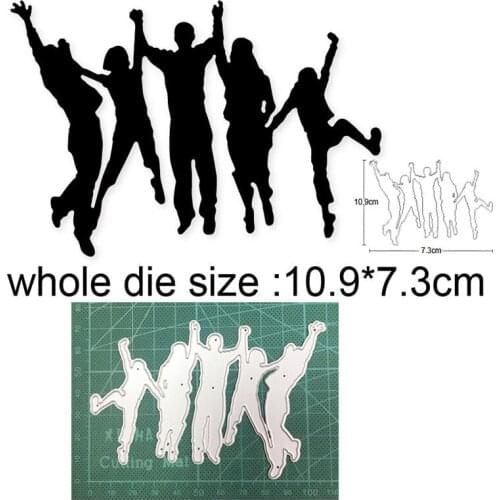 Man Music Dance Band New 2021 Metal Cutting Dies for DIY Scrapbooking Paper and Card Making Decorative Embossing Dies Craft dies