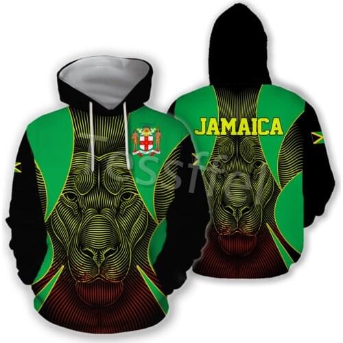 Tessffel Jamaica Lion Judah 3D Printed Mens Sweatshirt Zipper Hoodie Unisex Casual Jacket Autumn/Winter Dropshipping Style-5