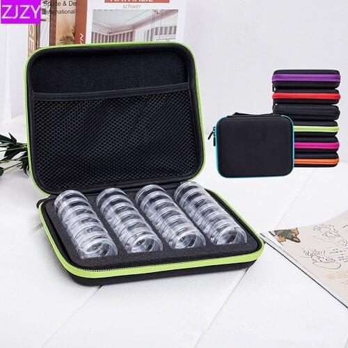 24 Bottles 5D Diamond Painting Cross Stitch Accessories Tool Box Container 6 Colors Diamond Storage Bag Case Embroidery Mosaic