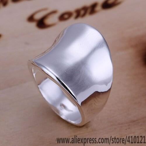 R052 Fine Silver Wholesale Rings Jewelry,Hot Sale 925-Sterling-Silver Charms Free Shipping Fashion Thumb Ring-Opened /dsjamjqa