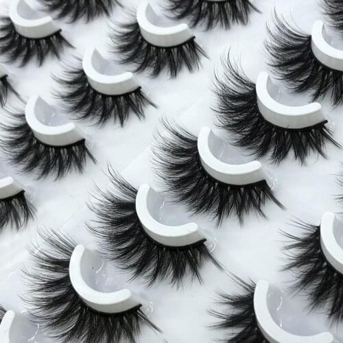 16 Pairs Eyelashs Natural long 3D Faux Mink Eyelashes Thick HandMade Full Strip Lashes Volume Soft Mink Lashes False Eyelashe