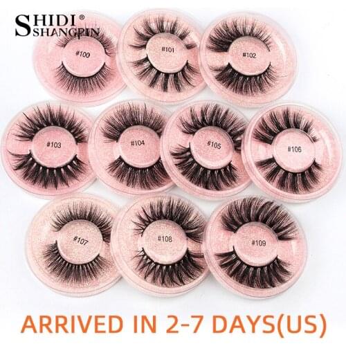 SHIDISHANGPIN wholesale Bulk 4/50/100Pcs Thick Mink Eyelashes Natural Fake False Eyelashes Long Soft Set Makeup Wholesale lashes