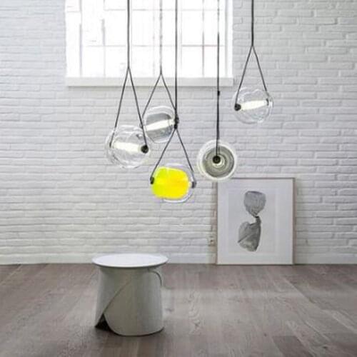 Nordic Italy Desgner Glass Pendant Light Concise Art Dining Room Kitchen Lights Restaurant Study Decoration Lights Free Shipping