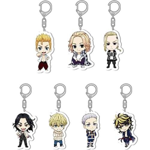 Tokyo Revengers Manjiro Ken Takemichi Hinata Atsushi Chibi Kawaii Bag Pendant Fans Collection Props Anime Cosplay Keychain