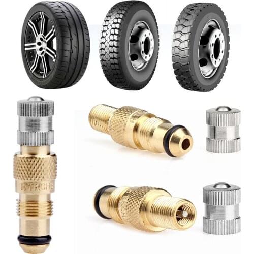 TRCH3 Tractor Air Water Tire Valve Stem Core Housing Complete Chrome Set Tool Car Auto Motorcycle Bike Bicycle Accessories