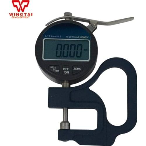 0.001mm High Accuracy Digital Thickness Gauge Meter Measure Range 0-12.7mm Paper Film Thickness Tester