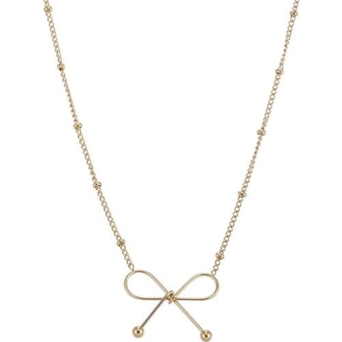 ONYSS Jewelry Hot Selling Fashion Gold Bowknot Necklaces 2021 Simple Design Butterfly Necklace