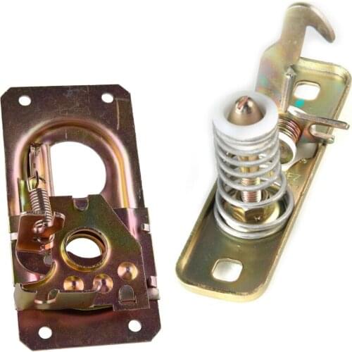 2Pcs Car Front Trunk Upper Lower Hood Latch Lock Accessories Fit for VW Campmobile Eurovan Golf Jetta 191823507 191823509