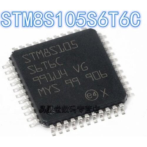 1PCS 100% new original authentic STM8S105S6T6C QFP-44 8S105S6T6C QFP44 8-bit microcontroller chip