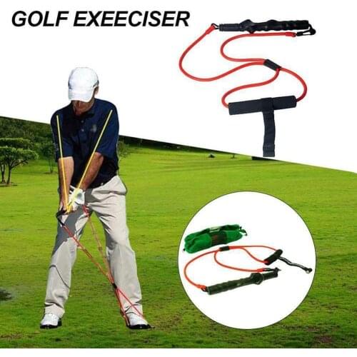 1PCS Golf Swing Tension Belt Band Golf Swing Trainer Strength Device Correction Trainer Action Supplies Golf Strength Supplies