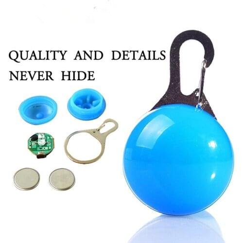 10pcs/set Pet Collar Pendant LED dog collar Night light pendant security luminous pendant Collar pet supplies dog accessories