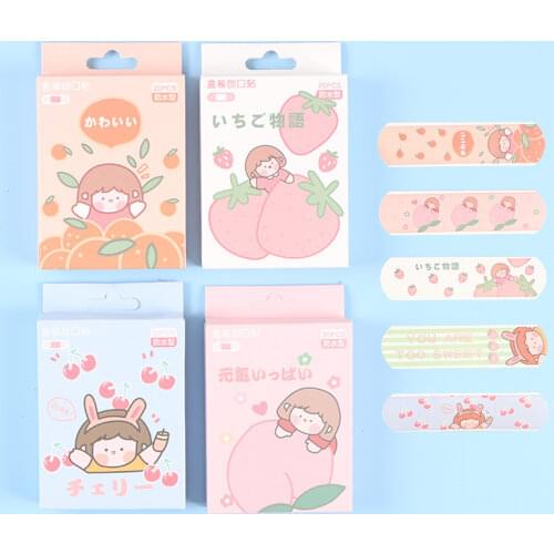 20pcs/box Cute Woundplast Outdoor Bandage Breathable Wound Patch Waterproof Band Aid Wear Resistant Bandage First Aid