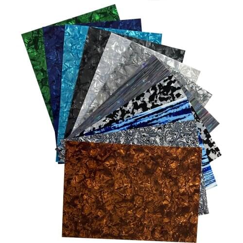 210mm x 297mm A4 Size Celluloid Sheet 0.50mm DIY Guitar Picks Pickguards Inlays Deco 13 Colors
