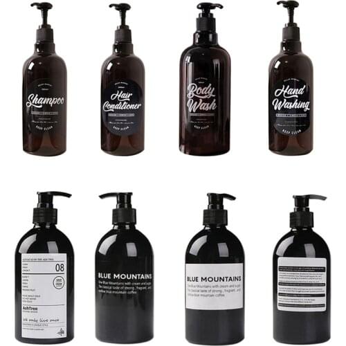 500ml Ins Liquid Soap Dispenser Refill Bottle Bathroom Shampoo Shower Gel Lotion Liquid Hand Soap Pump Bottle Container