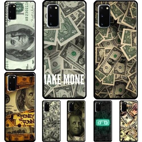 Money Dollars Cash Coque For Samsung Galaxy Note 20 Ultra Note 10 Plus S20 FE S21 Ultra S8 S9 S10 Plus Case