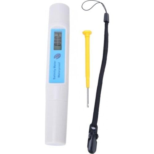 New Digital Salinity Meter High accuracy Salinity Temperature Portable Pen Type Tester for Saltwater Swimming Pool Water Tools