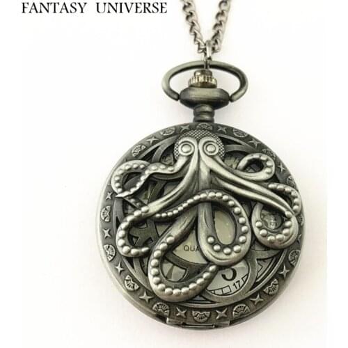 FANTASY UNIVERSE Free shipping 20pcs a lot pocket watch Necklace HRSKFLE01
