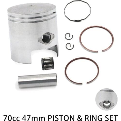 Motorcycle 70 CC Piston Ring kit Gasket Ring 10mm 12mm Pin Engine Parts FOR JOG MINARELLI 2-STROKE SCOOTER MOTOR Equipments