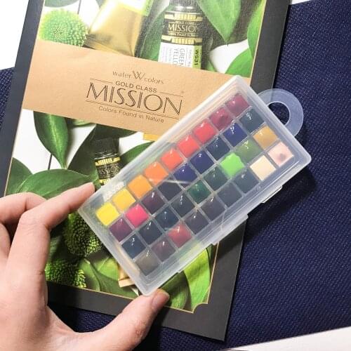 Korea Mijello34 colors Dispensing watercolor master high concentration golden mission natural aquarela pigment art supplies