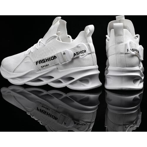 Mens Running Shoes New Comfortable Platform Shock-Absorbing Sneakers Breathable Outdoor Training Gym Basketball Sport Shoes