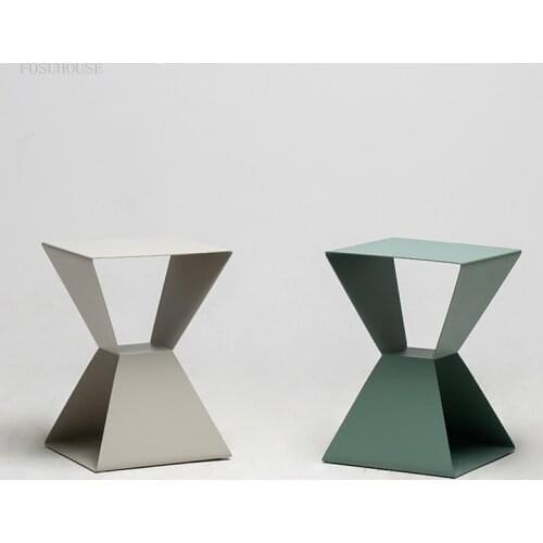 Nordic Restaurant Household Furniture Coffee Table Wrought Iron Dormitory Cafe Bedside Tables Creative Designer Bedroom Endtable