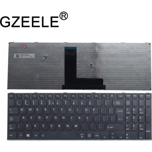 GZEELE NEW for Toshiba Satellite C50-B C50D-B C50DT-B C55-B C55D-B C55DT-B C55T-B Keyboard UK Frame NSK-V80SC K000890020 QWERTY