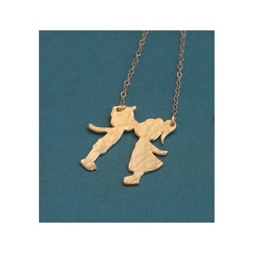 Boy and Girl Necklace Kissing Kids Gift for Mother of Two Kiss Pendant Brother and Sister,Girlfriend Boyfriend Valentines Gift