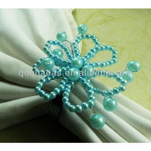Aliexpress sold beaded wedding napkin ring holiday decoration napkin ring