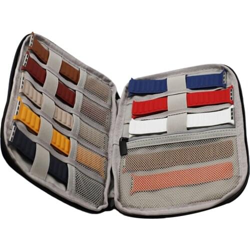 Watch Band Storage Organizer Holds smart Watch Bands Data line Travel Watch Straps Carrying Case Watch strap Storage Bag