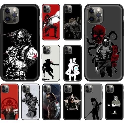 S-Sebastian S-Stan B-Bucky B-Barnes Case for iPhone 11 12 Pro Max Phone Cover for iPhone 7 8 Plus SE2020 X XR XS Max Back Shell