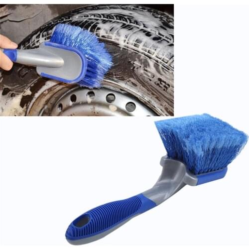 Car Wheel Soft Brush Tire Cleaner Washing Tools Blue For Auto Detailing Motorcycle Cleaning Tools