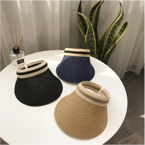 Mountain Demons 2021 Summer Fashion New Empty Top Straw Hat for Women Beach Leisure Sunshade Decoration Casual
