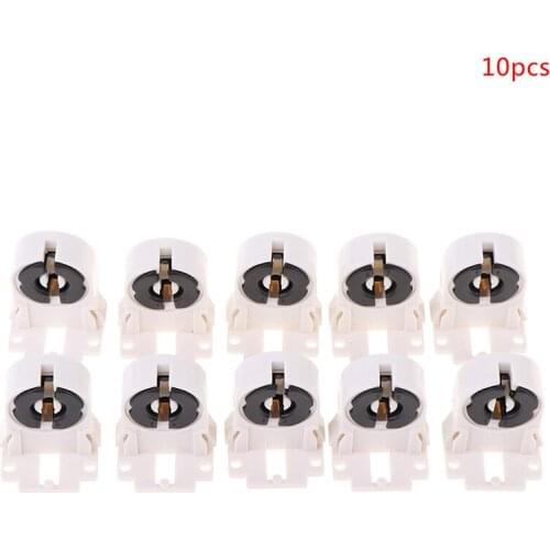 T8/G13 Fluorescentielamp Houder Hittebestendig Lamphouder Huishoudelijke Licht Buis Houder Voor Home Office slaapkamer (Wit)