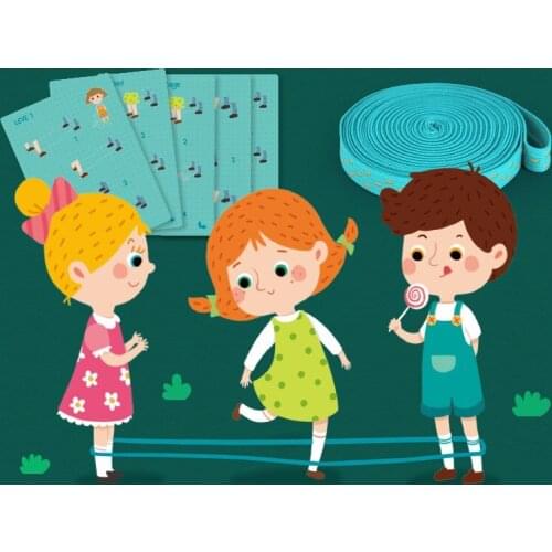 Funny Kids Toys Elastic Jump Rope Classic Outside Outdoor Games Party Gift Fun Toys