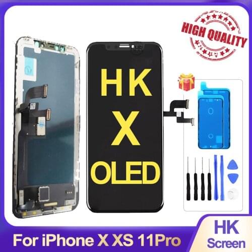 Factory Sale NEW HK Screen For iPhone X HK OLED Hard XS 11Pro Display Digitizer Assembly LCD For iPhone X Display HK hard X OLED