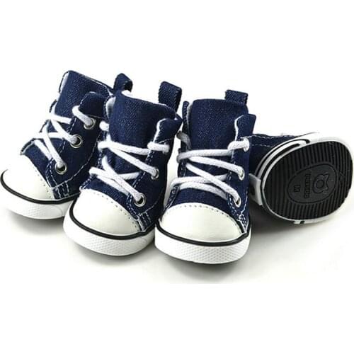 XS-XL Casual Pet Dog Sneakers Breathable Booties Anti-slip Shoes Winter Warm Waterproof Shoes for Puppy Kitten Supplies