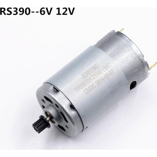 390 DC Motor 6V 12V RC Electric car remote control Toy drive 1800RPM DIY Motor parts 9T gear
