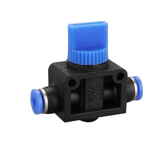 4 6 8 10 12mm Pneumatic Air Flow Control Valve Push to Connect Fitting Manual Valve