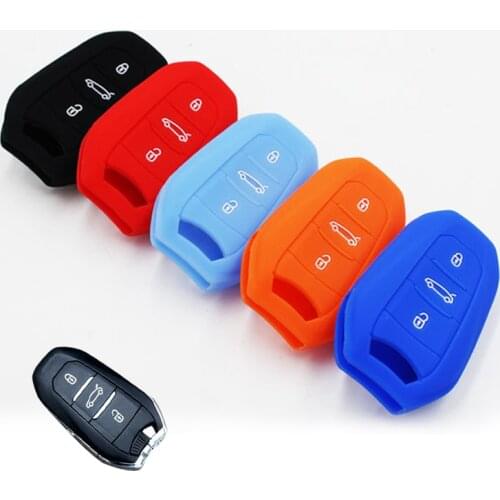 Car Styling Key Case For Car Intelligent Silicone Key Cover For 3 Buttons Citroen Citroen C4L / C5 / C3XR / Sega High Quality