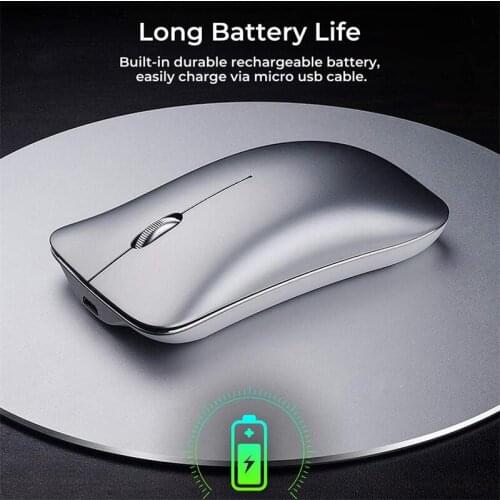 PM9 aluminum alloy wireless mouse rechargeable silent computer office game cute for MacBook asus lenovo laptop
