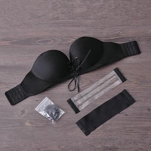 Sexy Women Strapless Invisible Bra Push Up High Quality Bandage Pull Bras 1/2 Cup Seamless Fashion Girls Bra Top Underwear