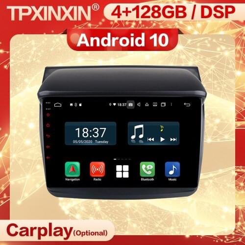Carplay 2 Din Android 10 Receiver For Mitsubishi L200 Trion 2007 2008 2009 2010 2011 2012 2013 2014 Radio Audio Player Head Unit