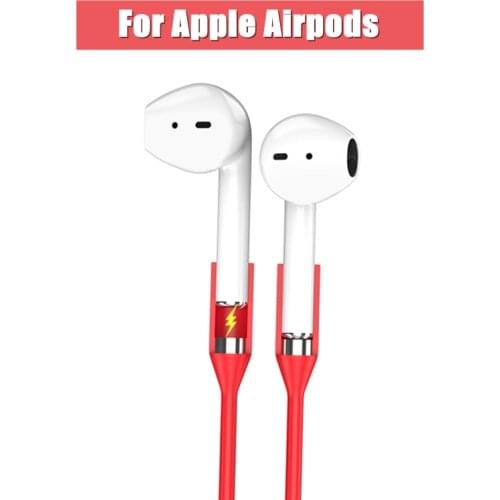 For Apple Airpods 1 2 Anti-Lost Earphone Strap Magnetic Earhook Silicone String Rope For Air pods 2 Magnet Silicone Accessories
