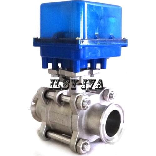 DN32 DC12V/24V two-way Stainless steel quick release type electric ball valve