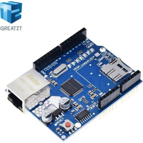 GREATZT UNO Shield Ethernet Shield W5100 R3 UNO Mega 2560 1280 328 UNR R3 only W5100 Development board For Arduino