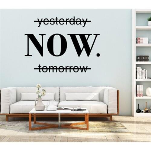 Creative Character Wall Stickers Home Office Decor NOW Vinyls Home DIY Wall Art Decals Room Decoration Teenager Aesthetic PVC
