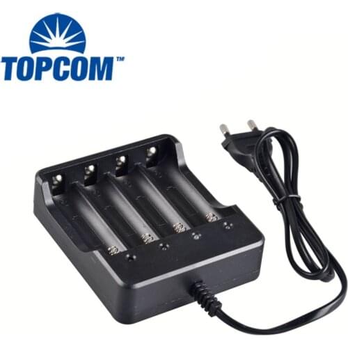 Powerful 4* 18650 Port Battery Base And EU 100-240V Indoor Battery Charger 1200mA 4.2v 47 - 63HZ
