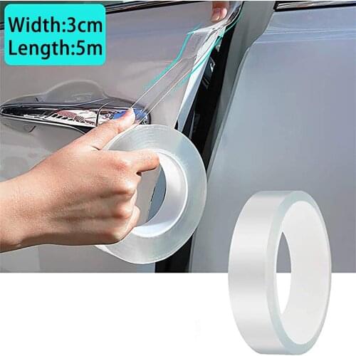 Car Stickers Door Edge Protector Universal Car Door Sill Sticker Anti Scratch Transparent Film Protection Style Auto Accessories